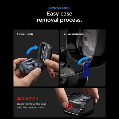 10. Spigen Ultra Hybrid Zero One Case for Samsung Galaxy Buds 4 / 4 Pro - Black
