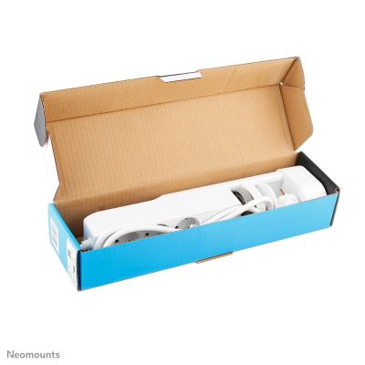 10. Neomounts DS22-840WH6 1.4m 3-way power outlet splitter, indoor white