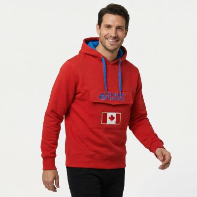 4. Canadian Peak GADREAK RED-BLUE RM MEN 054 sweatshirt (RBMWW6300H/CP-ROUGE)