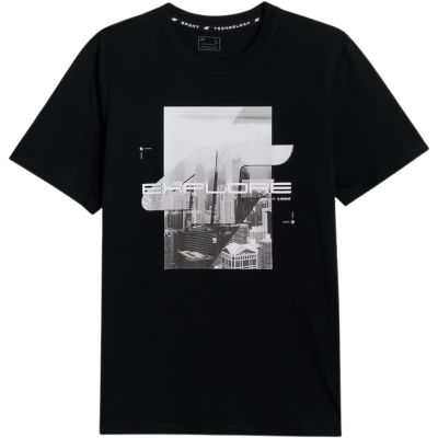 2. Men's T-shirt 4F M2660 deep black 4FWSS26TTSHM2660 20S