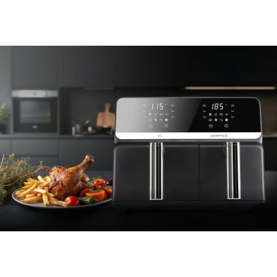 8. ELDOM FAT-FREE FRYER FR200 9 L, 2200W, TWO INDEPENDENT DRAWERS, 8 PROGRAMS, LED DISPLAY, TEMP. 80°C–200°C