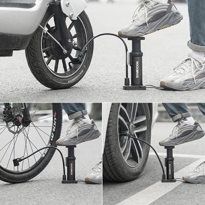 7. Rockbros 4522L Ultralight Foot Bicycle Pump - Black