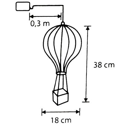 6. Decorative Balloon Figurine 80 LED 38 cm