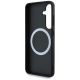 7. BMW Leather Tricolor Stripe MagSafe Case for Samsung Galaxy S25+ - Black