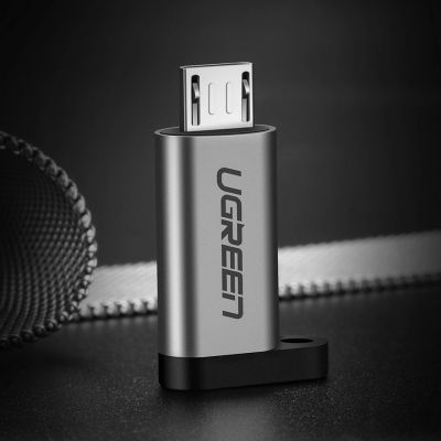 9. Ugreen adapter USB Type C to micro USB adapter gray (50590)