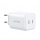 3. Ugreen GaN 45W 2xUSB-C Charger - White