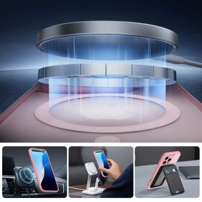 3. ESR Classic Pro Set Halolock MagSafe Case for iPhone 16 Pro Max - Pink