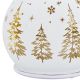 2. DECORATIVE GLASS LED BAUBLE 12 CM SPARKLING ROTATING – WHITE