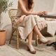 6. Women's wicker heeled sandals M.Daszyński MR23126-7