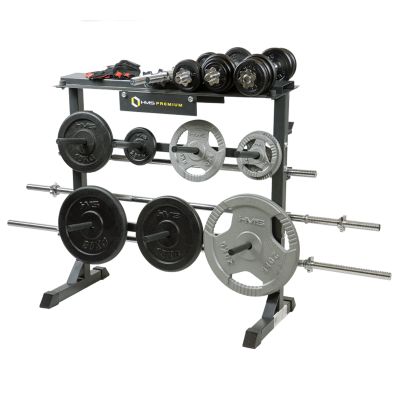7. HMS STR12 Premium Plate and Dumbbell Stand