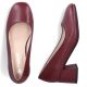 5. Women's leather high-heeled pumps in burgundy Rieker 44750-35
