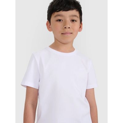 4. Boy's regular plain T-shirt 4F 4FJRMM00TTSHM3254-10S