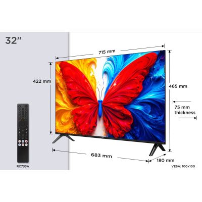 4. TCL S5L 32S5L TV 81.3 cm (32") Full HD Smart TV Wi-Fi Black 300 cd/m2