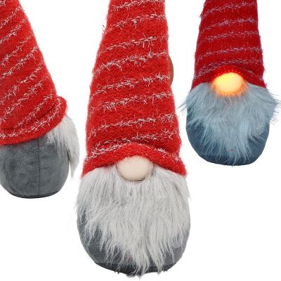 GNOK WITH A LONG RED HAT AND A GLITTER NOSE 10x9x42CM