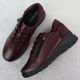 4. Burgundy Leather Women’s Wedge Shoes Vinceza 39964