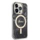 4. Set Guess GUBPP14LHMEACSK Case+ Charger iPhone 14 Pro 6.1" black/black hard case Marble MagSafe