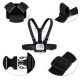4. Adjustable sports camera harness - black