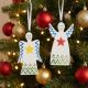 13. SET OF TWO DIY ANGEL PENDANTS 5x0.5x10.5CM