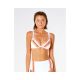 RIP CURL Wave Shapers Stripe Banded Tri Bikini Top – White