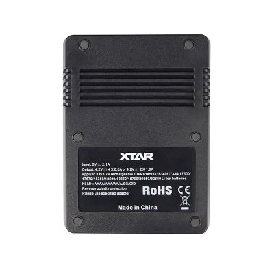 9. XTAR CHARGER FOR CYLINDRICAL LI-ION VC4 BATTERIES