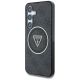 9. Guess 4G Glitter Triangle Buttons MagSafe Case for Samsung Galaxy S25 Plus Black