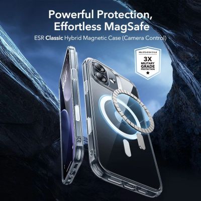2. ESR Classic Hybrid MagSafe + Tempered Glass Set for iPhone 17 - Clear