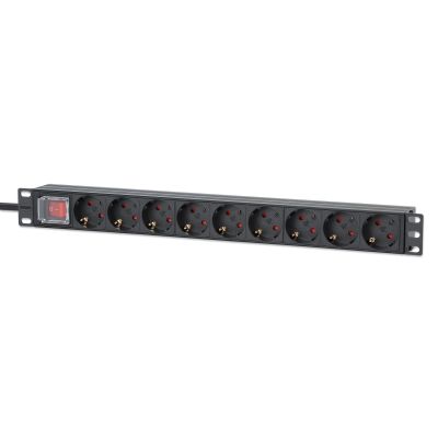 Intellinet 715133 PDU Power Distribution Unit 9 x Network Sockets 1U Black