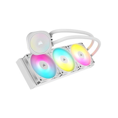 6. CORSAIR NAUTILUS 360 ARGB White, 360mm Radiator, Liquid CPU Cooler