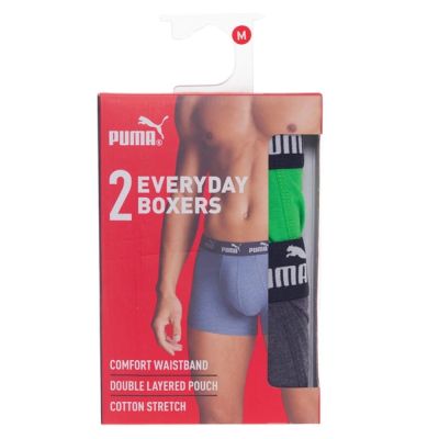 5. Puma men's boxer briefs 2-Pack green gray comfortable cotton