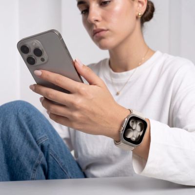 4. Tech-Protect NylonLoop Band for Apple Watch 40 / 41 / 42 mm – Beige