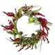 DECORATIVE DOOR WREATH 60 CM RED