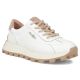 Leather platform sneakers, white, Filippo DP7498