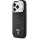 2. Guess Glitter Triangle Logo MagSafe Case for iPhone 17 Pro - Black