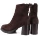 5. Women’s Chocolate Brown Heeled Platform Ankle Boots Potocki SZ12844