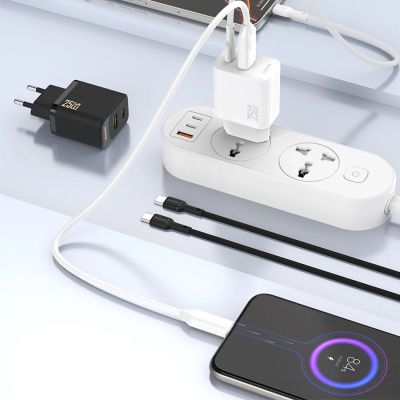 2. Dudao A26T GaN 25W USB-A, USB-C Charger - Black
