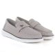 4. Vinceza 93221 women's gray leather moccasins