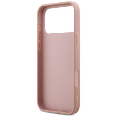 7. Guess Fixed Glitter Big 4G Case for iPhone 17 Pro Max - Pink