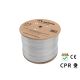 LANBERG UFTP CABLE CAT 6A 305M CU LSZH WIRE GRAY CPR+FLUKE PASSED