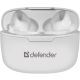 9. DEFENDER BLUETOOTH TWINS 903 IN-EAR HEADPHONES WHITE 63903