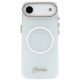 4. Guess IML Gradient Script Metal MagSafe Case for iPhone Air - White