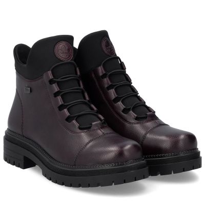 4. Women's insulated burgundy trapper boots Rieker Y3163-35