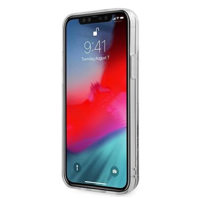 5. Guess GUHCP12LLG4GSI iPhone 12 Pro Max 6.7" silver/silver hardcase 4G Big Liquid Glitter