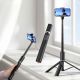 6. Tech-Protect L08S Bluetooth Selfie Stick with Remote Control, Tripod up to 141cm - Black