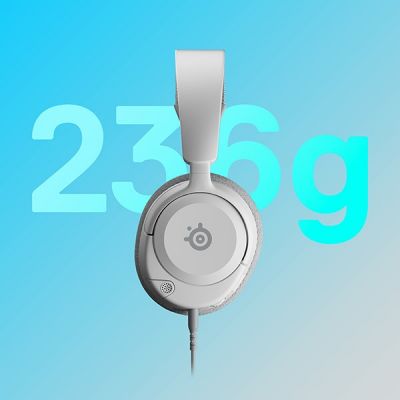 9. Steelseries Arctis Nova 1P Wired Headband Gaming Headset White