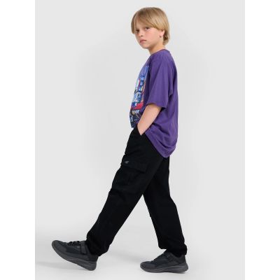4. Boy's oversize T-shirt with print 4F 4FJRAW25TTSHM3061-51S