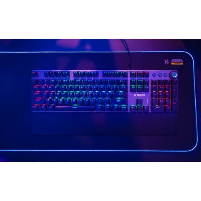 53. IBOX AURORA K-4 RGB IKGMK4 Mechanical Keyboard (USB; (US); Black)
