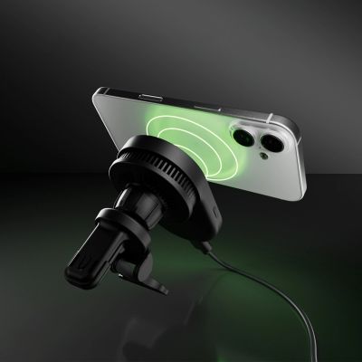 9. SBS Magnetic Holder with Qi2.2 25W Wireless Charger with Active Cooling - Black