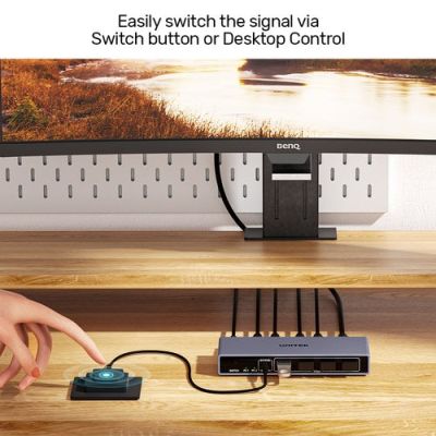 7. Unitek KVM Switch 8K@60Hz USB 3.0 5Gbps DP