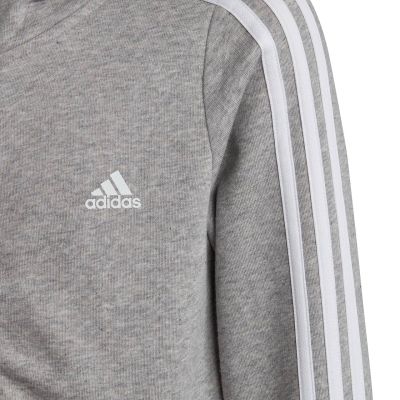9. adidas Essentials 3-Stripes Full-Zip Hoodie Jr IC3635