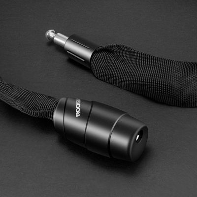 4. Rockbros 3230002001 bicycle lock with combination and key - black